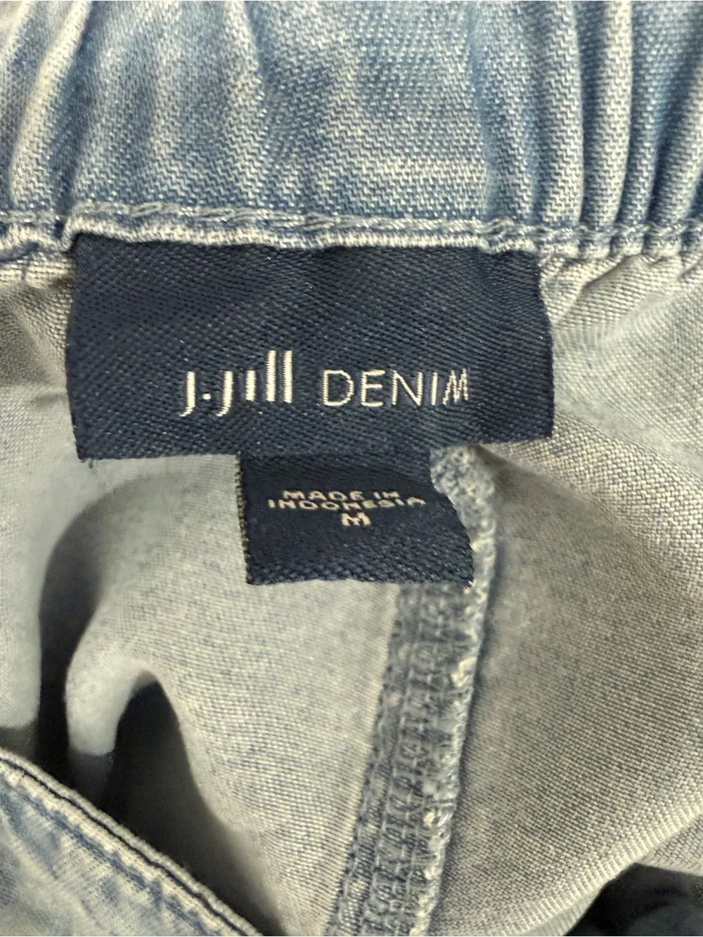 J. Jill Indigo Tencel™ Lyocell Cargo Maxi Skirt size medium - Picture 3 of 4